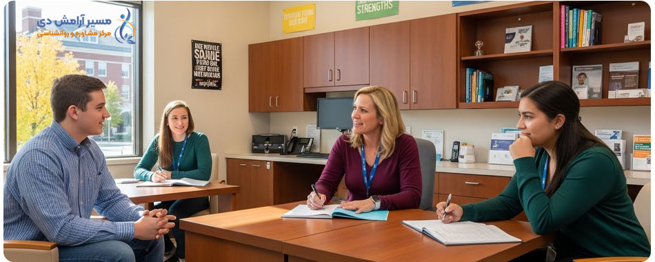 انواع مشاوره در روانشناسی؛ دانشنامه جامع انتخاب مسیر درمان و آرامش 4 قش مشاوره تحصیلی و شغلی در میان انواع مشاوره روانشناسی برای استعدادیابی و موفقیت