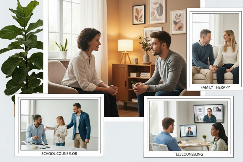 انواع مشاوره در روانشناسی و راهنمای انتخاب بهترین روش درمانی در مرکز مسیر آرامش دی